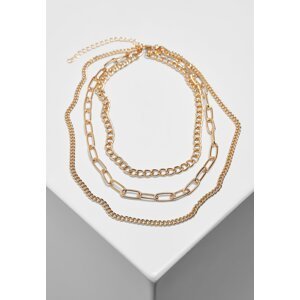 Layered chain necklace gold