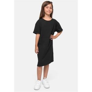 Girls' Organic Oversized T-Shirt Dress Black