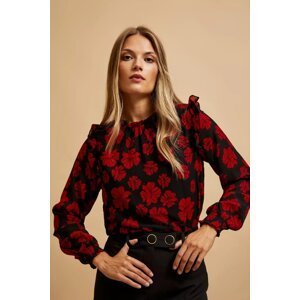 Shirt with floral pattern