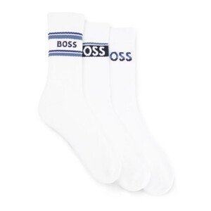 3PACK Hugo Boss Socks White