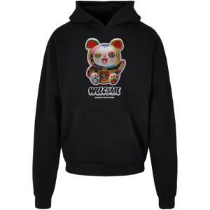 Welcome Cat Ulrta Heavy Oversize Hoodie Black