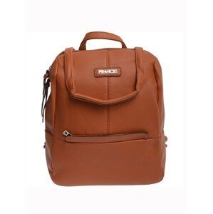 Light brown women's backpack with adjustable straps