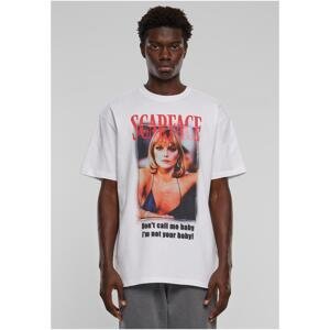 Men's T-shirt Scarface Don't call me baby Heavy Oversize - white