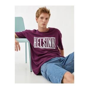 Koton tričko - fialová - Regular fit