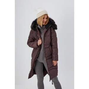 Padded coat with a hood