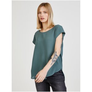 Green blouse with zipper in the back ONLY Vic - Women