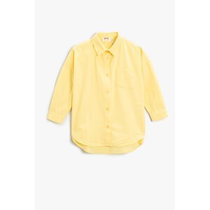 Koton 3/4 Sleeve Basic Shirt Cotton