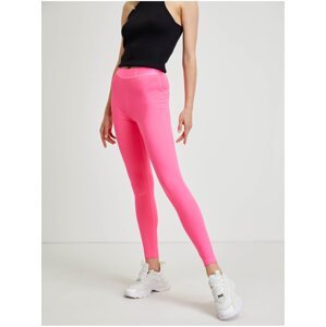 Neon pink women's leggings Guess Aileen - Women