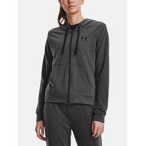 Under Armour Sweatshirt Rival Terry FZ Hoodie-GRY - Women