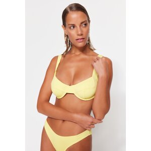 Trendyol Bikini Top - žltá - obyčajná