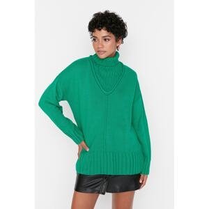Trendyol Green oversized rolák pleteniny sveter