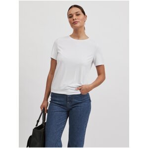 White basic T-shirt VILA Modala - Women