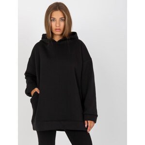 Basic black sweatshirt with pockets