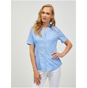 Light Blue Short Sleeve Shirt ORSAY - Women