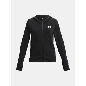 Under Armour Sweatshirt Rival Fleece LU FZ Hoodie-BLK - Girls