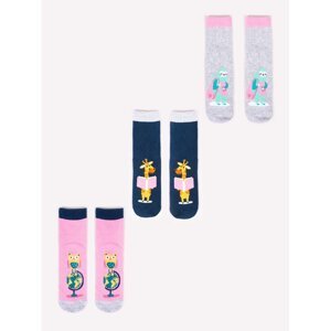 Detské ponożky Yoclub Yoclub_3Pack_Socks_SKA-0038G-AA00_Multicolour