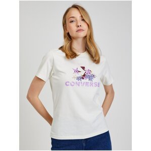 Cream women's T-shirt Converse - Women