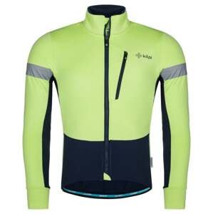 Men's cycling softshell jacket KILPI VELOVER-M light green