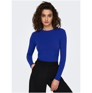 Dark blue womens basic T-shirt ONLY Lamour - Women