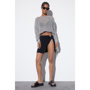 Trendyol Black Mini Woven Skirt With Accessories