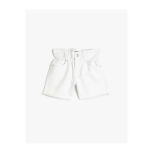 Koton Jeans Shorts with elasticated waist, pockets. Cotton