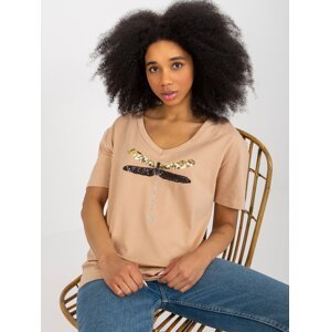 Camel women's T-shirt with app