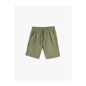 Koton Tie Waist Shorts Rayon Fabric Tencel™ with Pockets