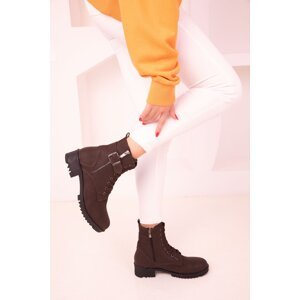 Soho Women's Brown Boots & Booties 17680,
