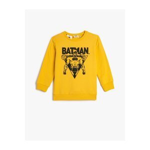 Koton Batman Sweatshirt Licensed Raised Cotton