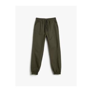 Koton Jogger Pants with Pockets Tie Waist Cotton