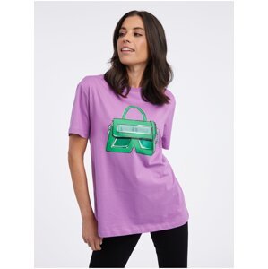 Purple women's T-shirt KARL LAGERFELD - Women