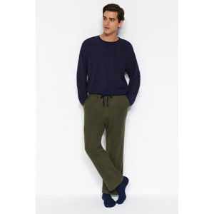 Trendyol Men's Khaki Comfortable Fit and Woven Pajama Bottoms.