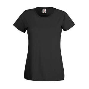 Black Lady fit T-shirt Original Fruit of the Loom