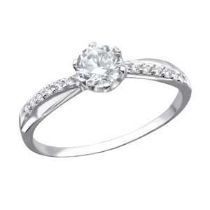 Silver Luxury Princess Engagement Ring