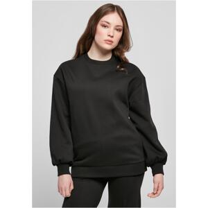 Women's Organic Oversized Crew Black