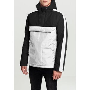 3-Tone Padded Hooded Jacket WHT/BLK/BLK