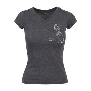 Ladies Only Love Tee Charcoal
