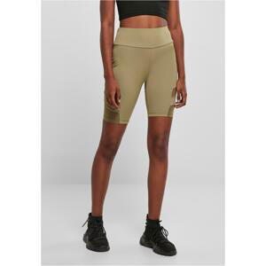 Women's Khaki Shorts High Waist Tech Mesh Cycle