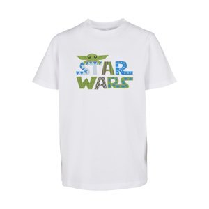 Children's T-shirt with colorful Star Wars logo white