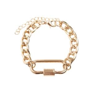 Gold bracelet with clasp