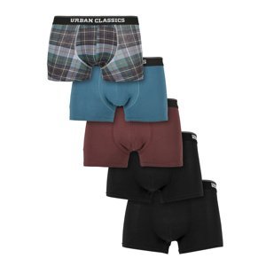 Organic Boxer Shorts 5-Pack Plaidaop+Jasper+Cherry+BLK+BLK