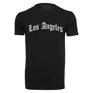 Čierne tričko s nápisom Los Angeles