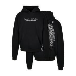 Ultraheavy Oversize Hoodie Fingerprint Black