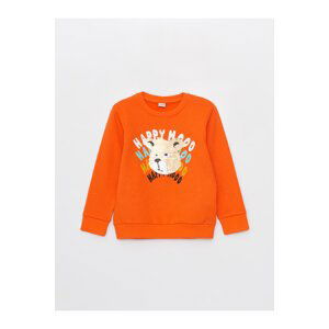 LC Waikiki Boys' Crew Neck Printed Reversible Sequined Long Sleeve Sweatshirt