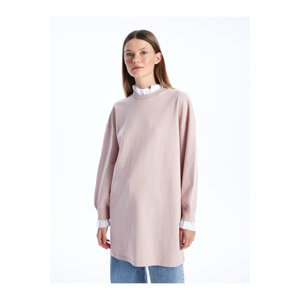 LC Waikiki Crew Neck Plain Long Sleeve Women's Sweatshirt Tunic