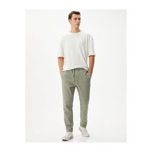Koton Lace Waist Trousers with Woven Pocket Detail