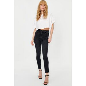 Trendyol Anthracite Push Up High Waist Skinny Jeans