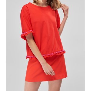 Women's T-shirt Trendyol With Pompons And Ruffles