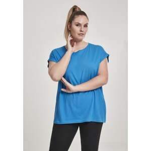 Women's T-shirt with extended shoulder hawaiianblue