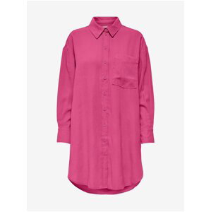 Dark Pink Long Shirt ONLY Corin-Aris - Women